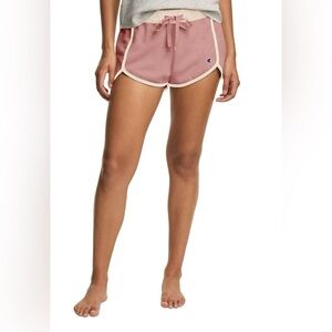 CHAMPION Women's Pink Logo Sleep Boxer Pajama Shorts Size XL